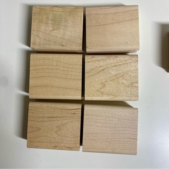 🌷Stampin Up NICE & EASY NOTES Wood Mounted Stamp Set Thank You Get‎ Well Heart - Picture 6 of 7